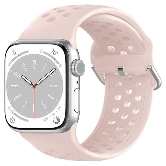 Pailebi Bands Compatible with Apple Watch 38mm 40mm 41mm for Women Men,Silicone Sport Replacement Strap Wristbands for iWatch Series 10/9/8/7/6/5/4/3/2/1/SE/SE2(38/40/41MM,Pink)