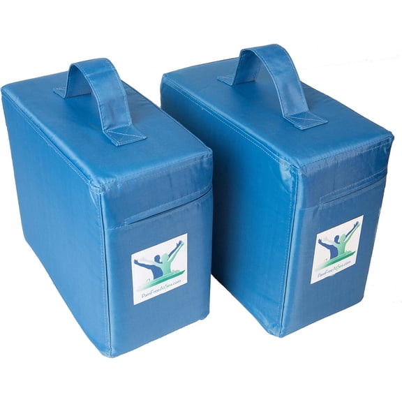 Pain Free-Posture Pair of Small Foam Block/Pillow Bundle- Resistance, Strength, Balance & Stability of Muscles & Joints of Shoulders/HIPS/Pelvis/Knees/Ankles & Spine-Upper & Lower Body Work