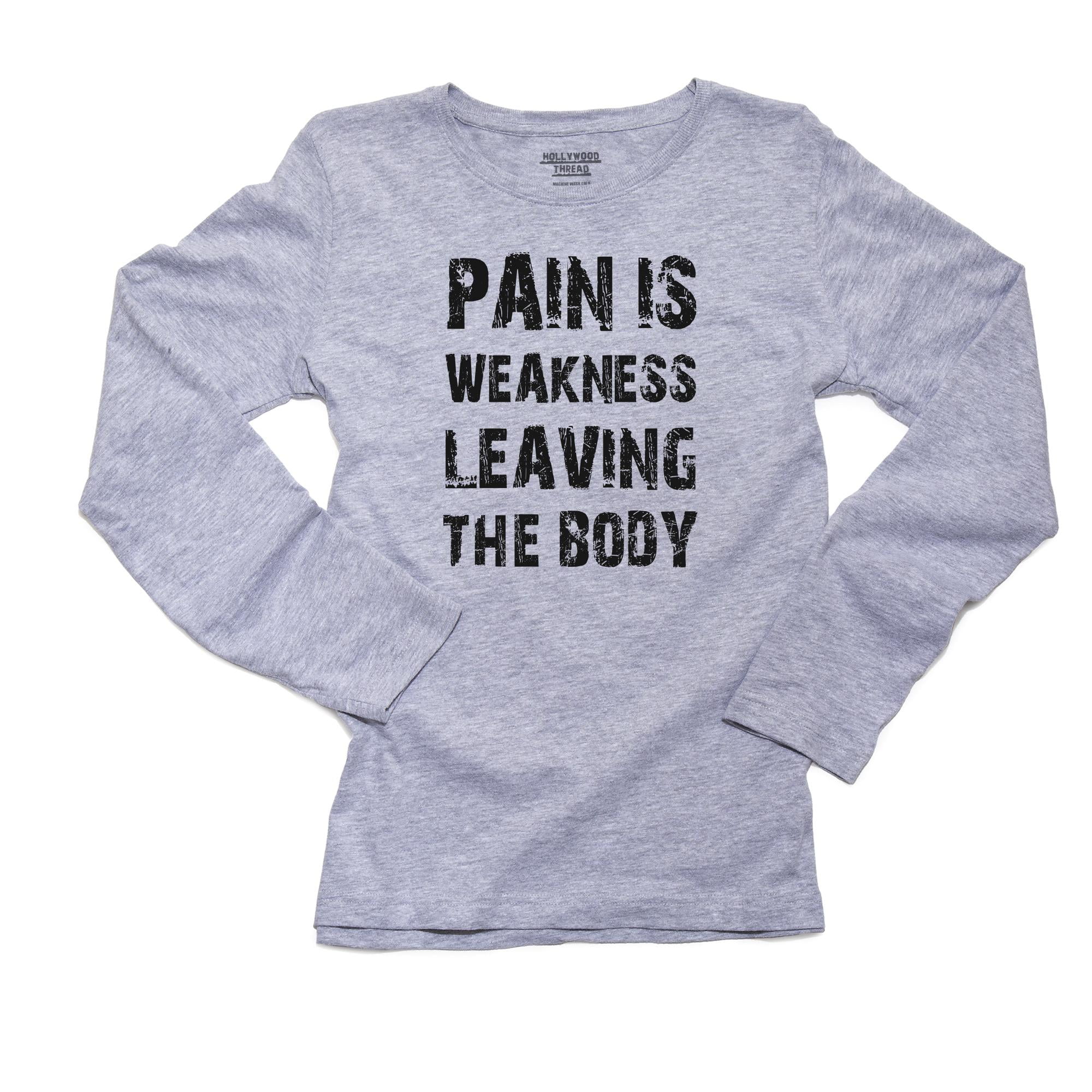 Gym Lover Gift Pain Is Weakness Leaving The Body Workout Metal Print by  Jeff Creation - Pixels Merch