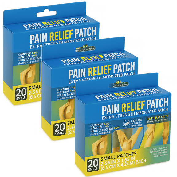 Pain Relief Patches, 20-ct. Pack - 3 Boxes
