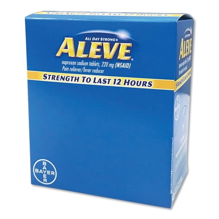 Pain Reliever Tablets, 1 per Pack, 50 Packs/Box