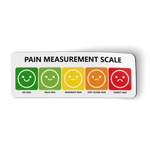 Pain Scale Chart - 7" Magnet for Car Locker Refrigerator