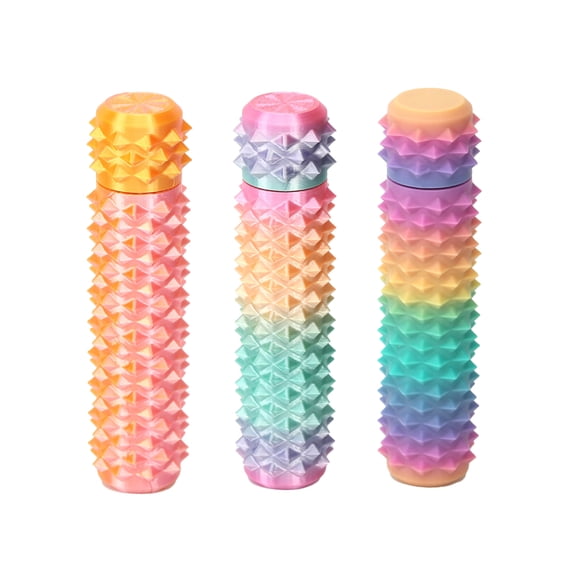 Pain Stim Fidget Toys for Adults: Rotating Spiky Grippie for Anxiety Relief ,Pain Stim Fidget for Stress Office Classroom Desk (3 pack),Color Mixing 10