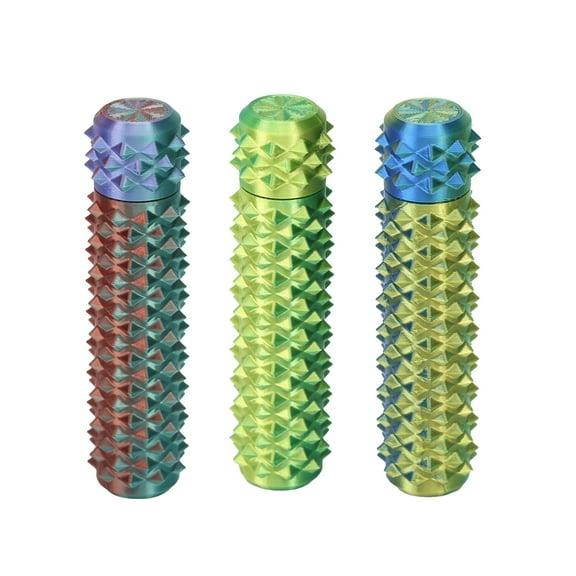 Pain Stim Fidget Toys for Adults: Rotating Spiky Grippie for Anxiety Relief ,Pain Stim Fidget for Stress Office Classroom Desk (3 pack),Color Mixing 2