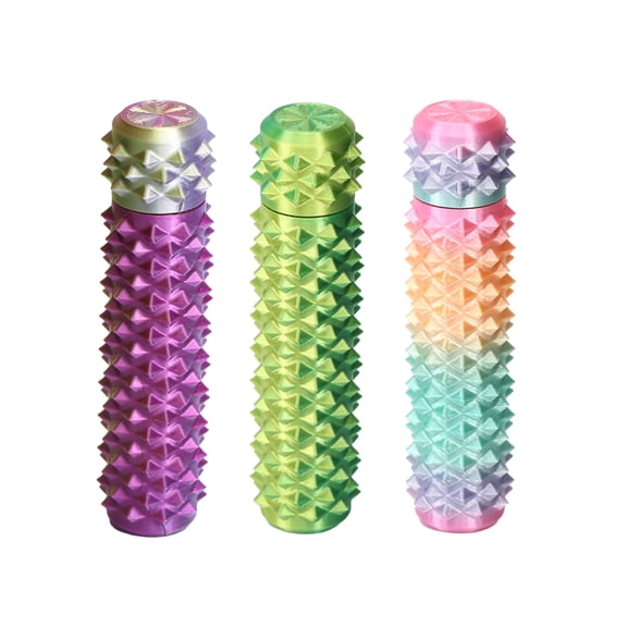 Pain Stim Fidget Toys for Adults: Rotating Spiky Grippie for Anxiety Relief ,Pain Stim Fidget for Stress Office Classroom Desk (3 pack),Color Mixing 4
