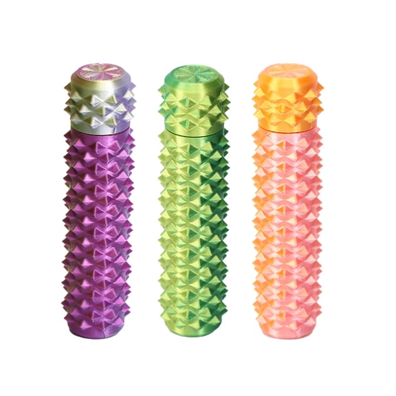 Pain Stim Fidget Toys for Adults: Rotating Spiky Grippie for Anxiety Relief ,Pain Stim Fidget for Stress Office Classroom Desk (3 pack),Color Mixing 5