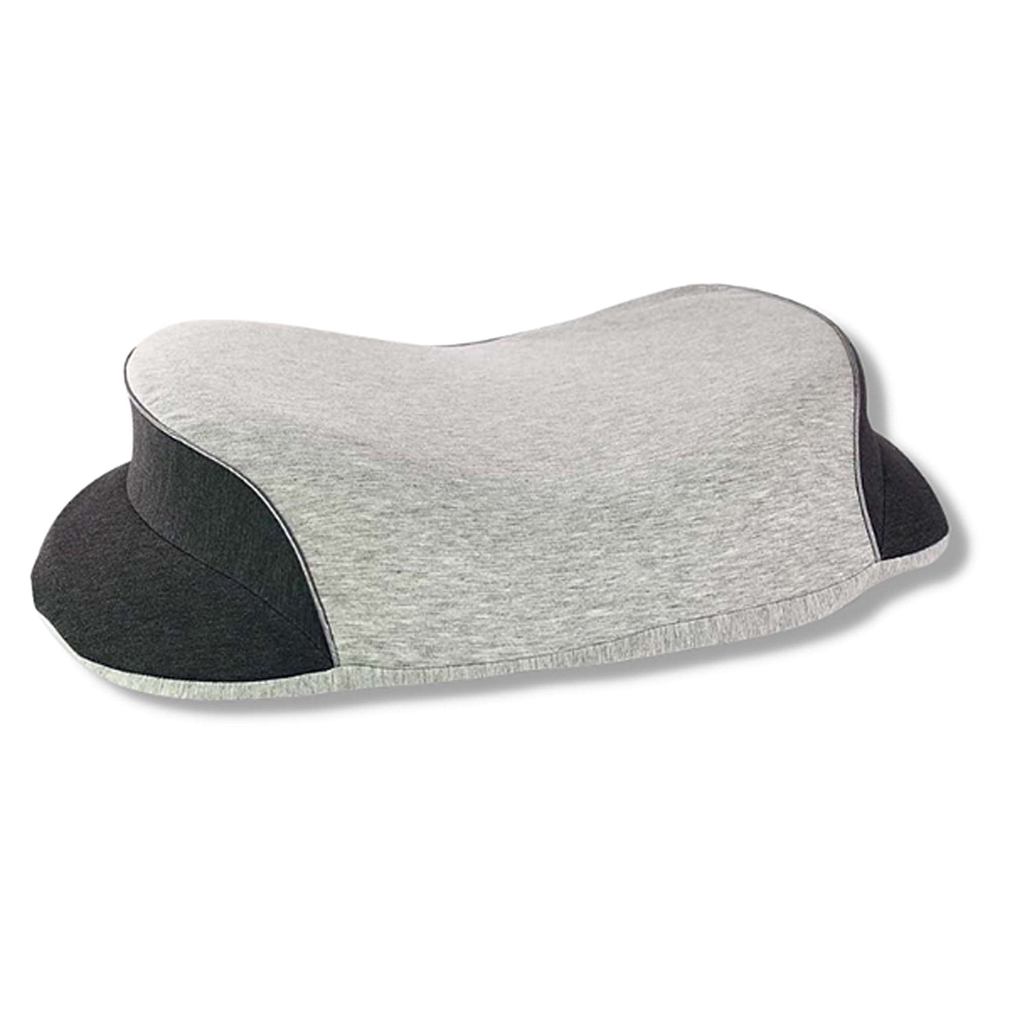 Ergonomic Gray and Black Memory Foam Orthopedic Pillow