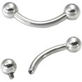 thumbnail image 1 of Painful Pleasures 10g Bent Barbell Internally Threaded Stainless Steel - 25mm ~ 1" - 6mm ~ 1/4", 1 of 3