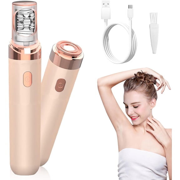 Painless Electric Facial Hair Remover for Women, USB Rechargeable Face & Body Epilator