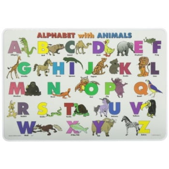 Painless Learning Alphabet with Animals Placemat