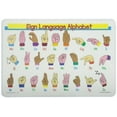 thumbnail image 1 of Painless Learning Sign Language Alphabet Placemat, 1 of 2