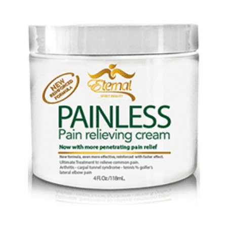 Painless Pain Relieving Cream, Penetrating Pain Refielf, and pain of muscles and joints, arthritis, sprains, strains. 4 oz