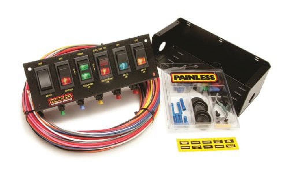 Painless Performance 50302 PAN50302 RACE PANEL 6-SWITCH FUSED - Walmart ...