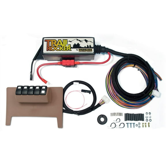 Painless Performance 57001 PAN57001 TRAIL ROCKER SYSTEM JEEP WRANGLER JK 2011-15 (AUTO ONLY) TAN DASH PANEL