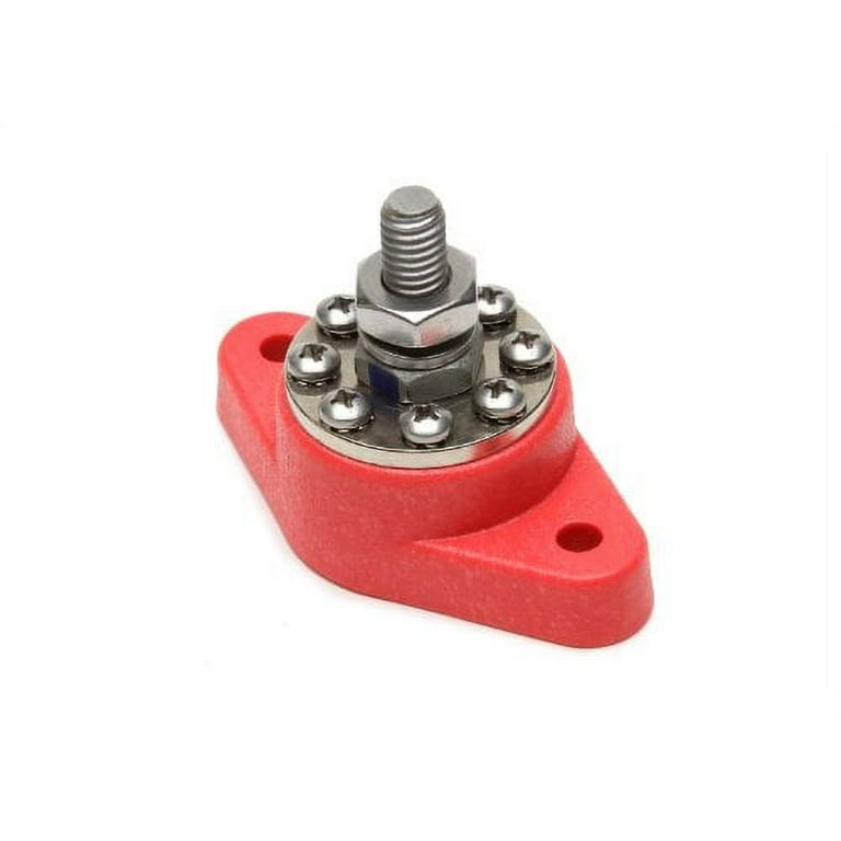 Painless Performance 8-Point Distribution Block (Red) 80114 Painless Performance 8-Point Distribution Block (Red) 80114