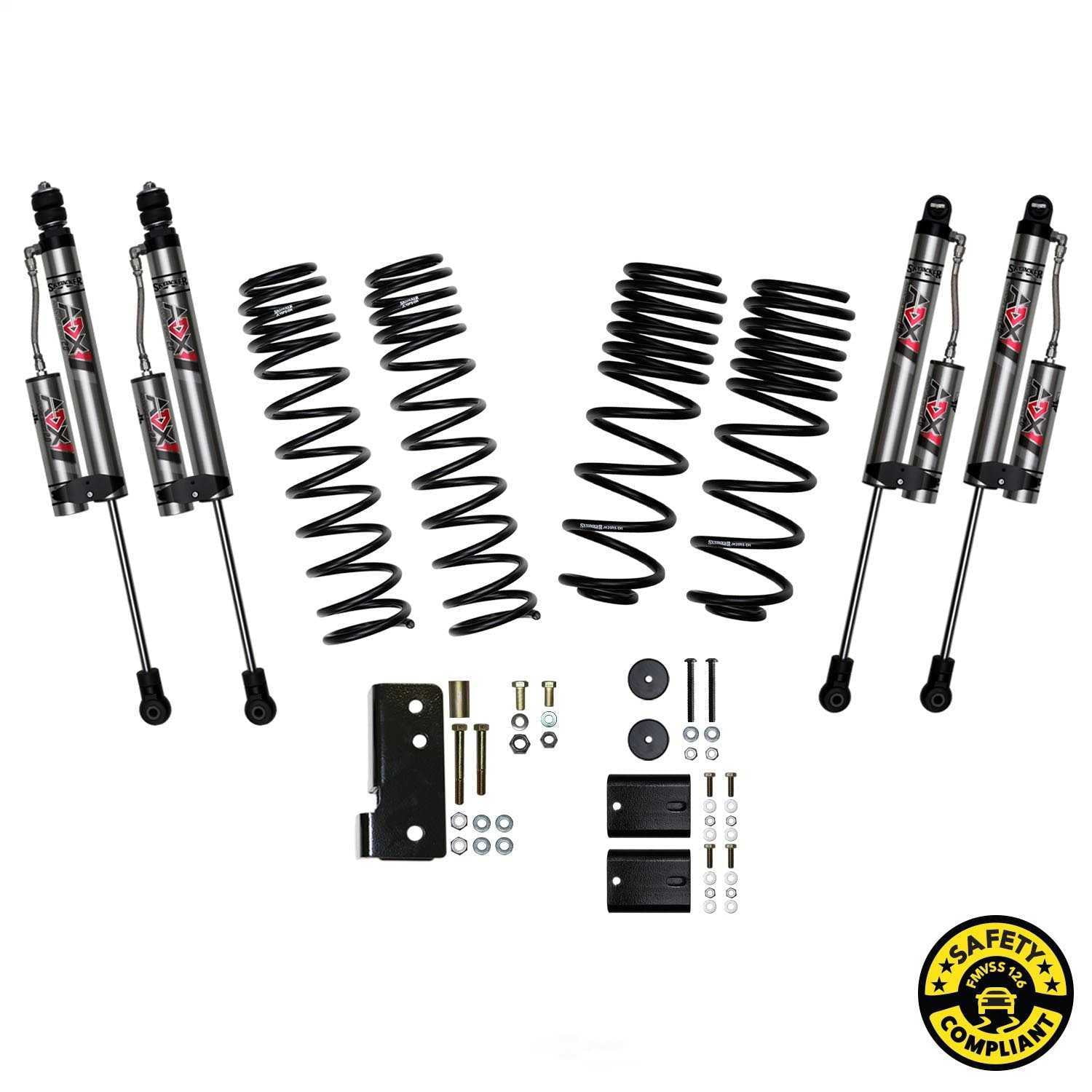 Skyjacker Suspensions JK20BKXLT 2 in. Suspension Lift System With ADX 2.0 Remote Reservoir Shocks