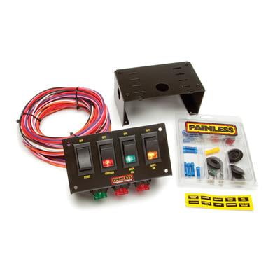 Painless Performance 4 Switch Panel w/Harness 50301 Painless Performance 4 Switch Panel w/Harness 50301
