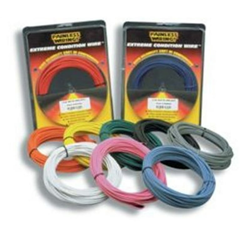 Painless Performance 16 Gauge Yellow TXL Wire 50' 70835 Painless Performance 16 Gauge Yellow TXL Wire 50' 70835