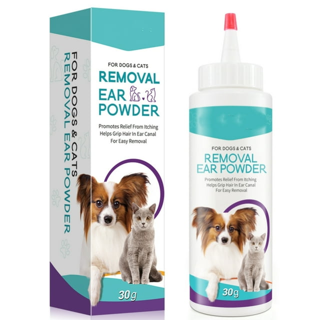 Painless ear hair removal powder for dogs and pets ear cleaning ...