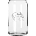 thumbnail image 1 of Paint Body - Alternate Horse Themed Etched 16oz Libbey Can Glass, 1 of 1