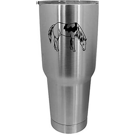 Paint Body - Alternate Horse Themed Etched 30oz Stainless Steel Tumbler