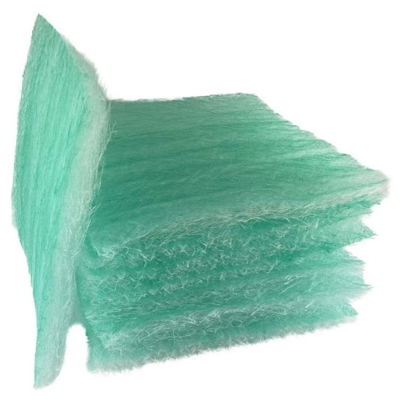 Paint Booth Exhaust Filter Pad, 24" x 24" (50/case) 15 Gram Fiberglass Paint Arrestor for Spray Booth