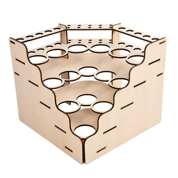 Paint Bottle Rack Modular Organizer Stand Holder 4 Types 90 Deg 15 Holes
