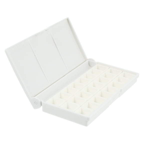 Paint Box Pigment Mixing Tray Art Pallet Watercolor Sub-packing Pans Palettes Case Gouache White Plastic