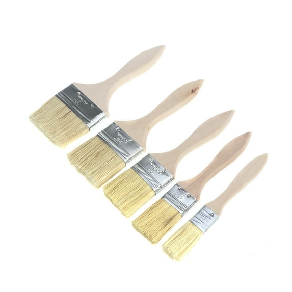 Paint Brush Brushes Set Artist Wall Oil Walls Tool Furniture Small Natural Watercolor Large Chip Stain Decking White