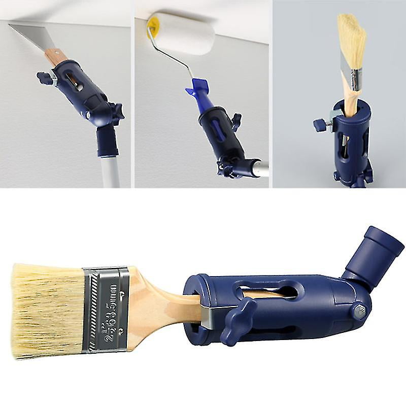 Paint Brush Extender For Threaded And Locking Poles Multiangle Paint Roller Extension Clamping