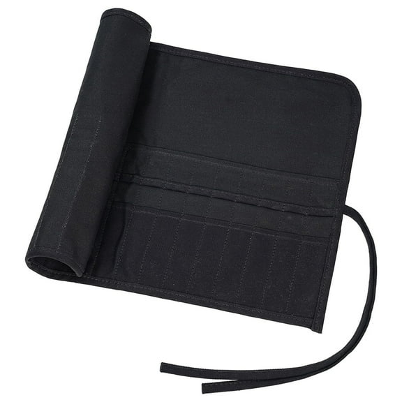 Paint Brush Holder Roll Up Case for Artist Acrylic Oil Watercolor, Holders 30 Slots,Black