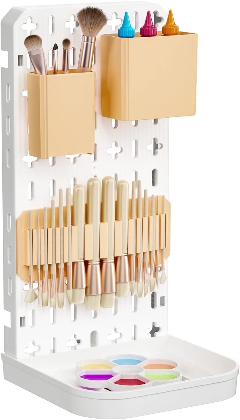 Paint Brush Holder Silicone Paint Brush Drying Rack With Drip Tray ...