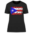 thumbnail image 1 of Paint Brush Puerto Rico Flag  T-Shirt Women -Image by Shutterstock, Female x-Large, 1 of 2