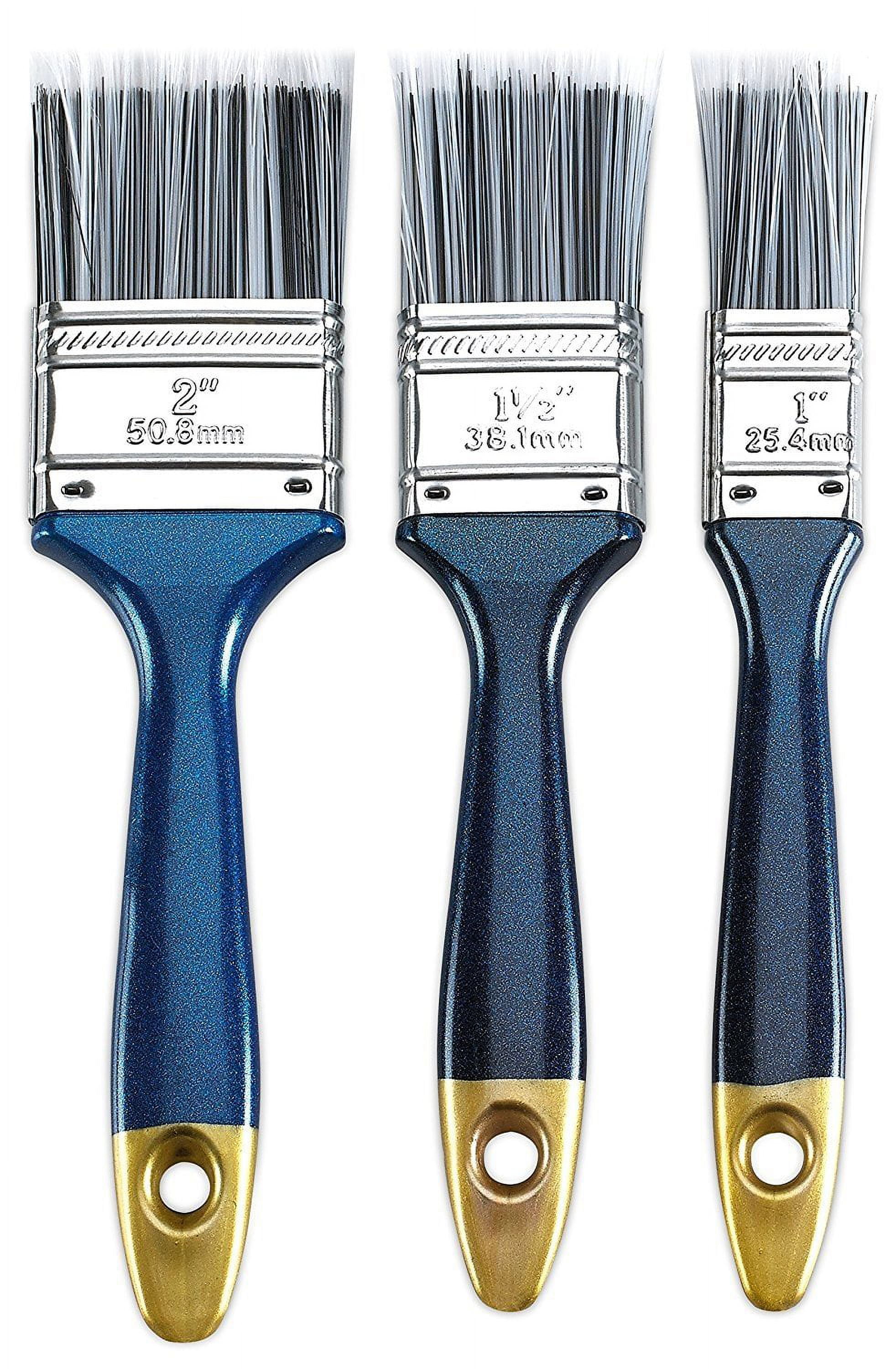 Paint Brush Set - Polyester Bristles 3 Piece Value Pack - Tools & Home  Improvement, Painting Supplies & Wall Treatments, Paint Brushes - By Katzco
