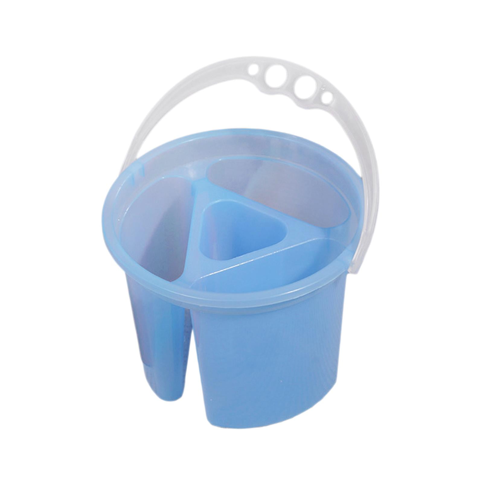 Paint Brush Wash Bucket Water Barrel 4 Grids Artist Brushes Cleaning