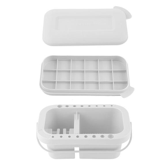Paint Brush Washer Buckets Art Brush Cleaner Washing Pots Art Pen Wash Barrels Tub with Lid Palettes Brush Holder
