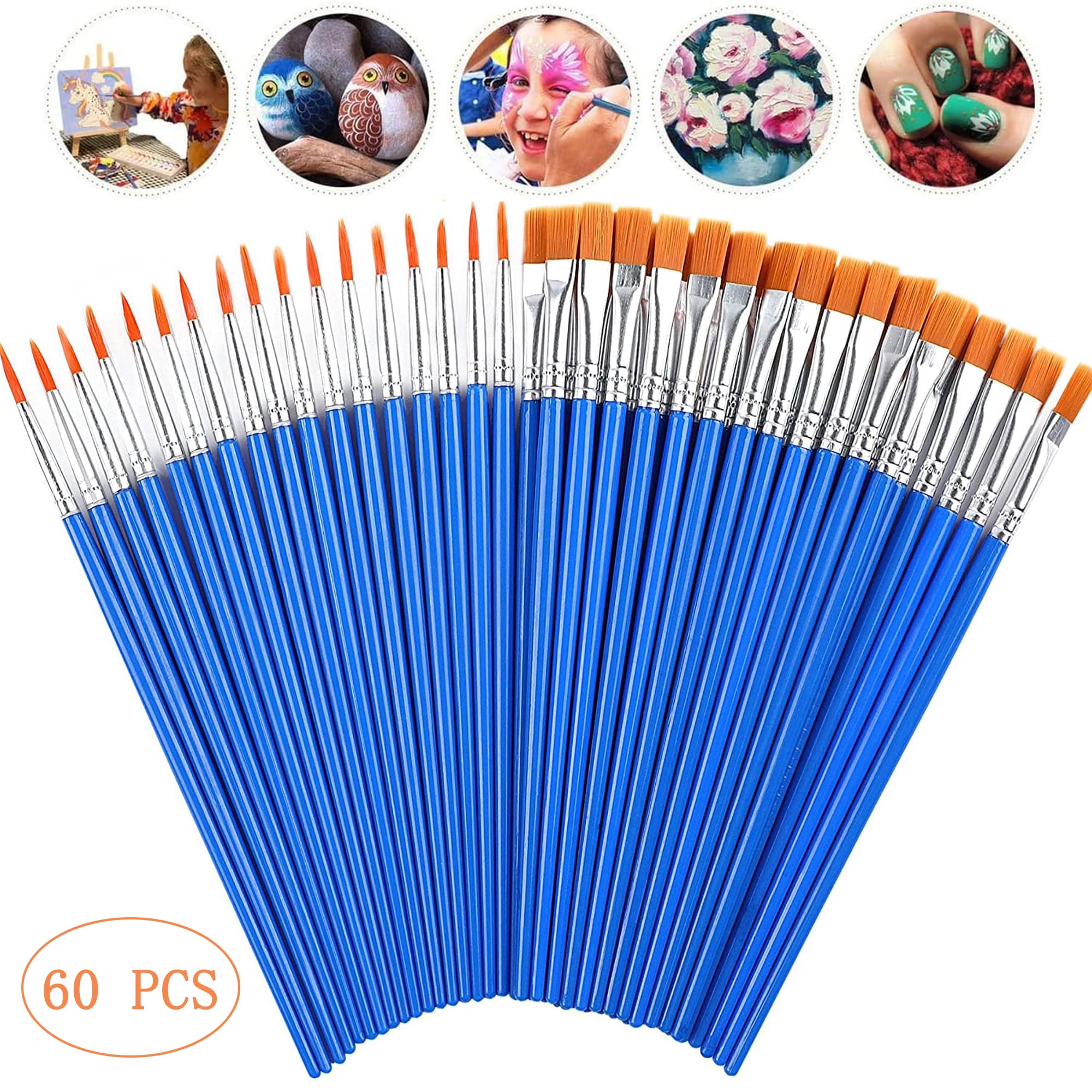 Flat Paint Brush Bristle Material Craft Paint Brushes Aluminum Tube  Interface For Acrylic Painting For Oil Painting - Art Markers - AliExpress