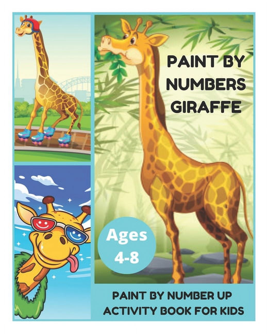 Paint By Number Giraffe Paint By Number Up Activity Book for Kids