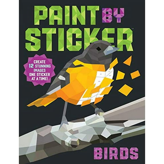 Pre-Owned Paint by Sticker: Birds: Create 12 Stunning Images One Sticker at a Time! (Paperback) 1523500123 9781523500123