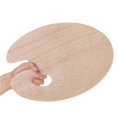 thumbnail image 1 of Paint Color Mixing Tray Oil Paint Paint Pallets Wood Painting Palette Board Oval 24x30cm, 1 of 10