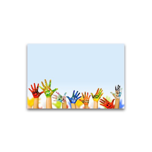 Paint Colored Hands Poster -Image by Shutterstock