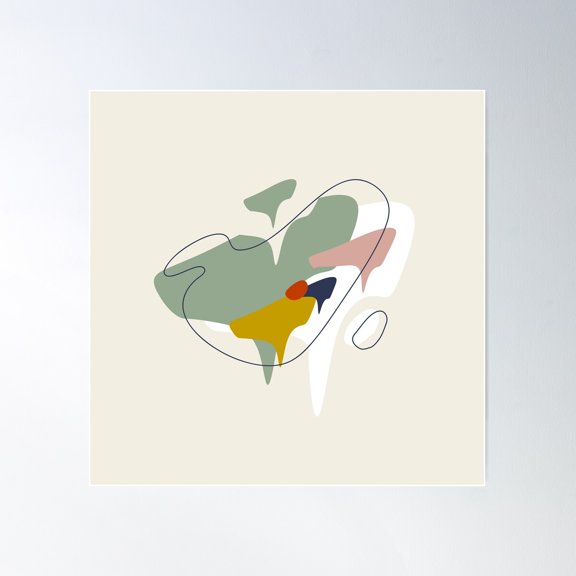 Paint Drip Poster Wall Art, Modern Wall Decor For Living Room Bedroom, 24x24 UNFRAMED