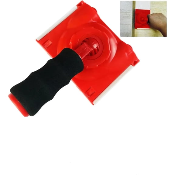 Paint Edger with 1 Pad (1 Tool with preloaded pad), 4.7 Inch Trim Paint Tool for Ceilings, Baseboards, Doors, Clean Lines, Handheld or Extension Pole Compatible RSL43