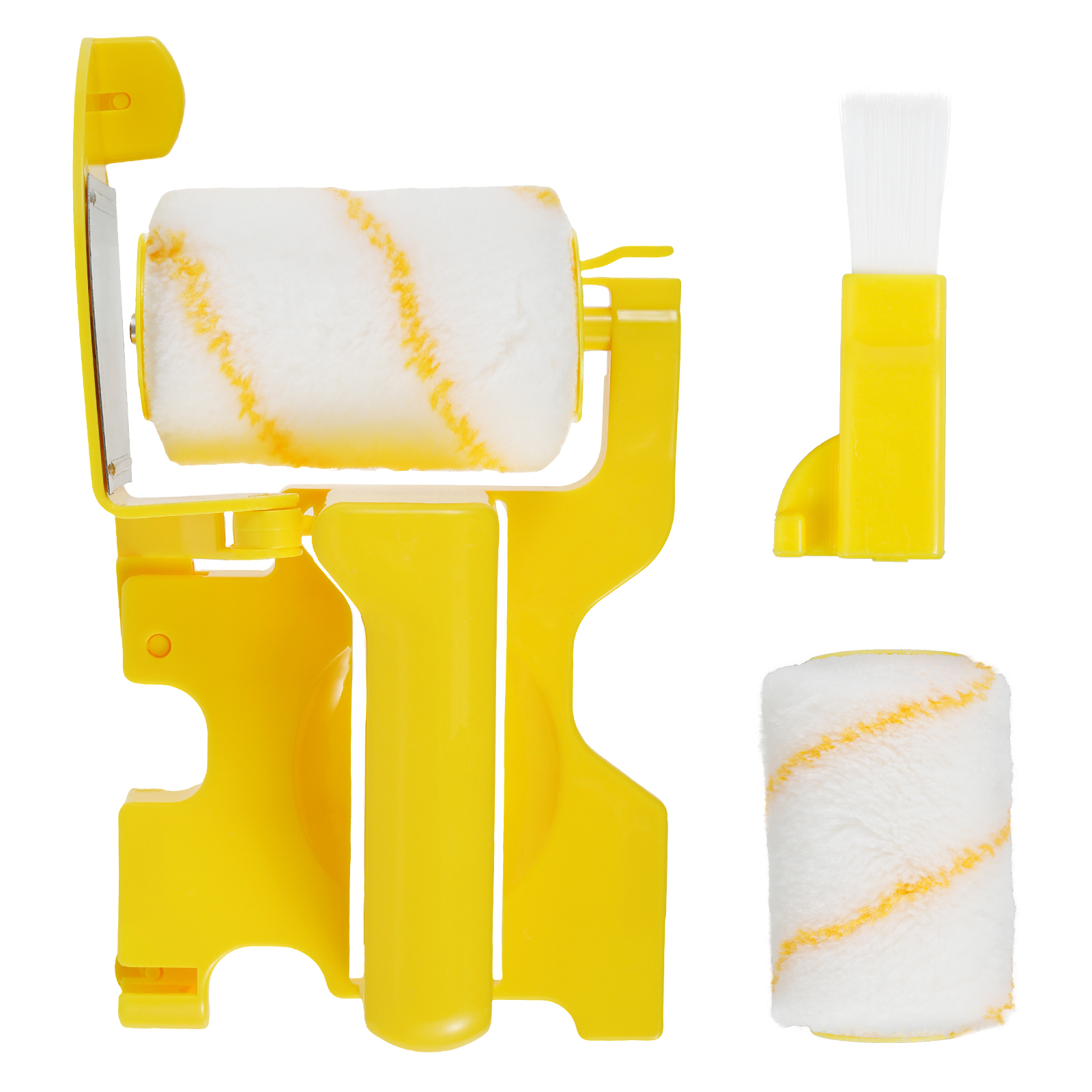 Paint Edger Roller Brush CleanCut Paint Edger Tool with 3 Rollers and 2 Brushes Plastic Room