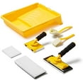 thumbnail image 1 of Paint Edger Tool Kit, 9 Inch Paint Pad Set, 7 PCS Paint Edger with Trim, Touch-Up Pad,Corner Wall and Ceiling Pad Painter,360° Rotation Handle Paint Edger Trimmer with Refill Pads, 1 of 7