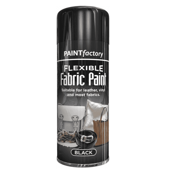 Paint Factory Flexible Fabric Spray Paint Black 200ml