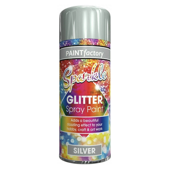 Paint Factory Glitter Spray Paint Silver 200ml