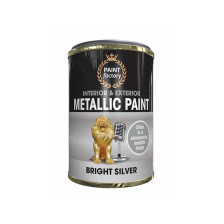 Paint Factory Metallic Silver Tin Paint 300ml
