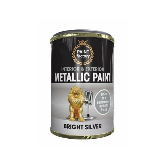 Paint Factory Metallic Silver Tin Paint 300ml