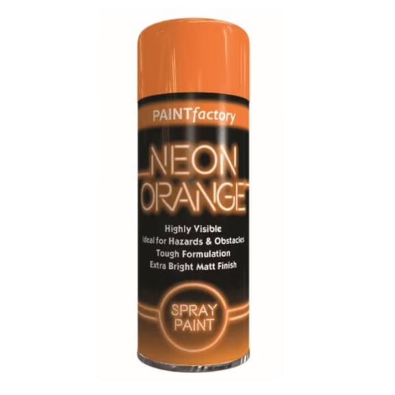 Paint Factory Neon Orange Spray Paint 200ml